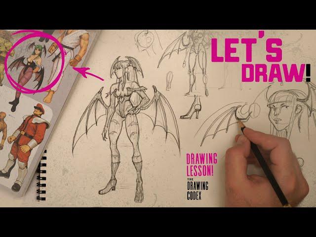 Learning to Draw Morrigan