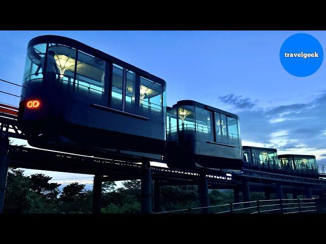 A New Transport! Trying Japan's Horizontal Elevator Ride | Inasayama Slope Car