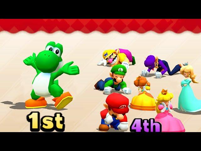 Mario Party The Top 100 Minigames - Yoshi vs All Characters (Master COM)