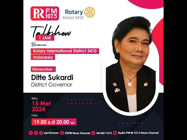 Talkshow PRFM bersama Rotary District 3410
