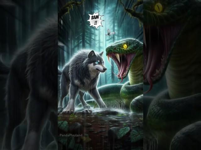 panda and his friends #viralshort #panda #forest #dove #trendingshorts #wolf