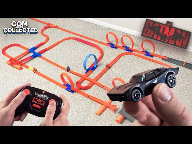 Hot Wheels RC Batmobile 1/64 Scale Unboxing Review Track Test (The Batman 2022)