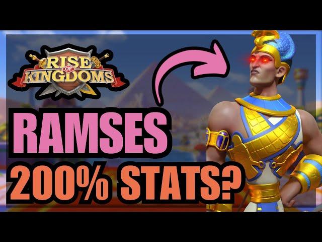 Is Ramses OVERPOWERED? In-depth guide [Skill, pairs, talents] Rise of Kingdoms