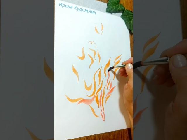 Огненная женщина  fiery women  #искусстворядом #иринахудожник #art #artist #арт #художник #роспись