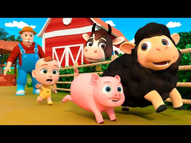 Old MacDonald Had A Farm + MORE Lalafun Nursery Rhymes & Farm Animal Songs