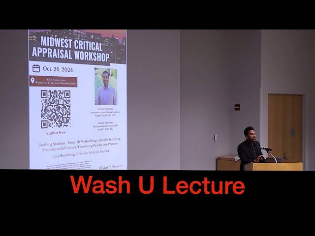 The Importance of Critical Thinking - live lecture Wash U