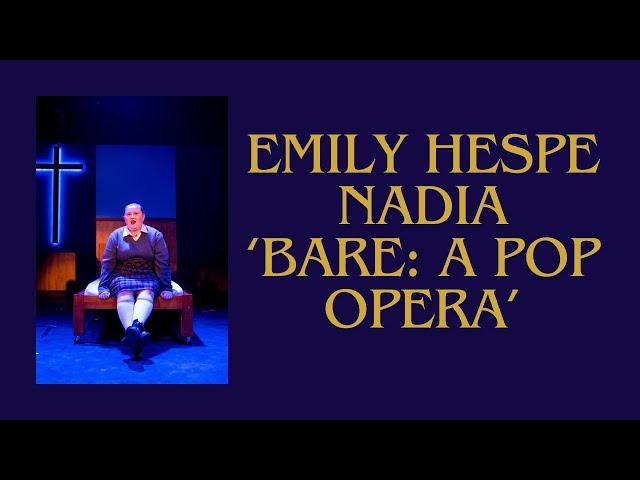 Emily Phillips as Nadia in 'Bare: A Pop Opera'