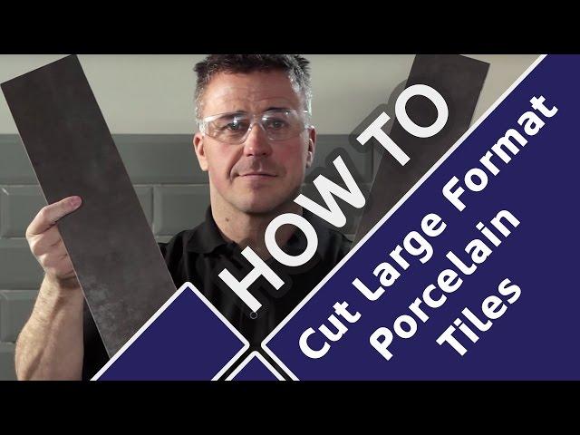 How to Cut Porcelain and Ceramic Floor Tiles #tiling #howto