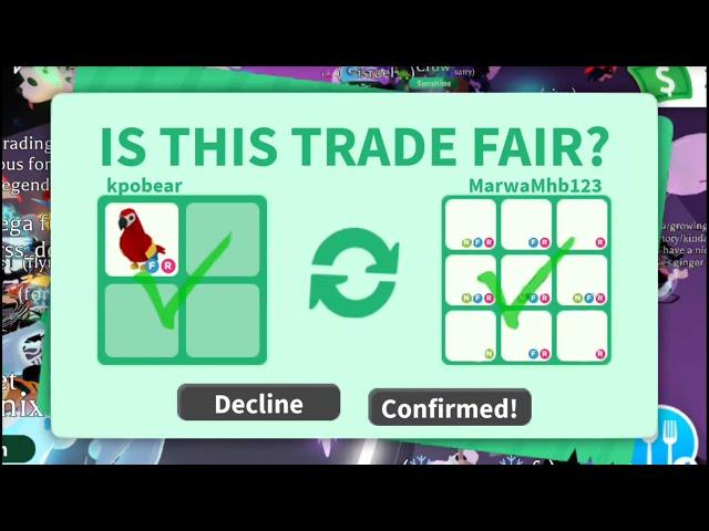 I Traded My PARROT  am I OVER AGAIN???  | Adopt Me Trading