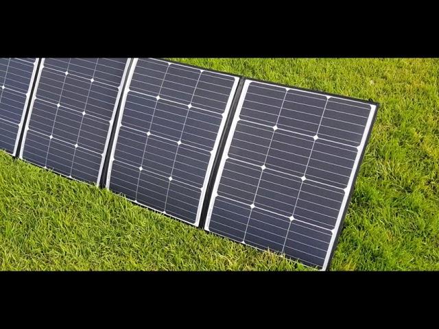 Sunman eArc 235W Portable Solar Panel Close Up!