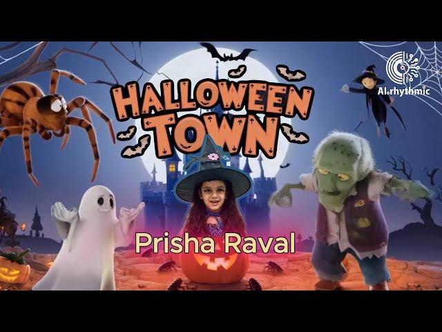 Halloween Town - Lyrical | Cartoon | Animation | Dance | Halloween Theme Party Song by Prisha Raval