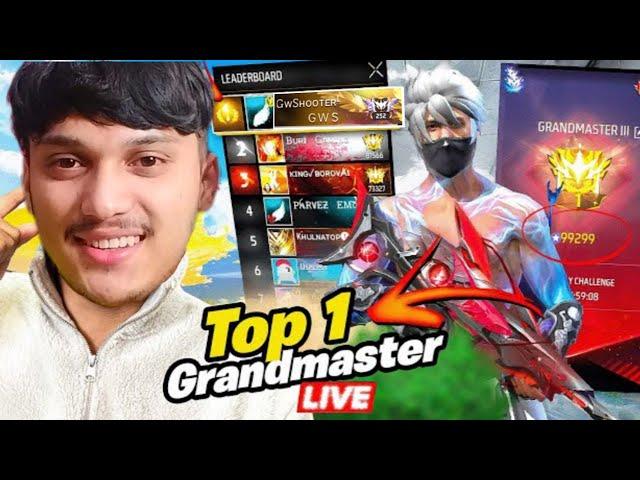 Awm King Is Back24 Hour Top 1 Push*Day 10*GrandMaster Live - Garena Free Fire Max !!