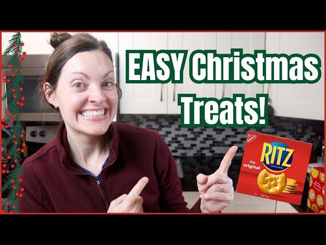 4 Easy Christmas Treats Using Ritz Crackers!