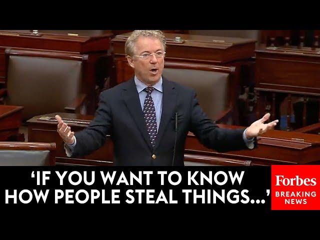 Rand Paul Details Waste And Fraud In Govt Spending In Blistering Tirade Before Funding Bill Passes