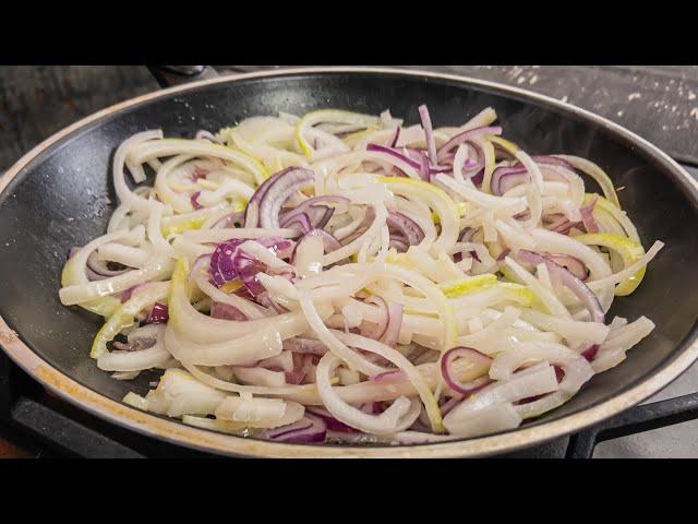 This onion recipe is so delicious that I make it every weekendSimple and easy