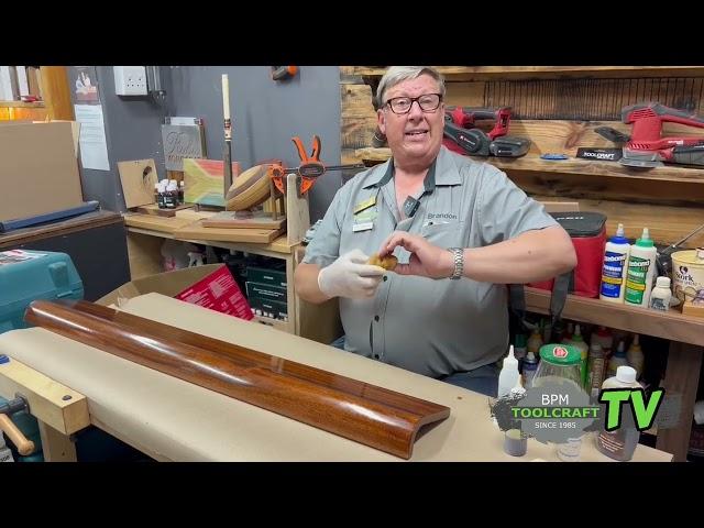 French Polishing a Piano Fallboard with Rustins