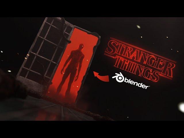 STRANGER THINGS made in BLENDER!