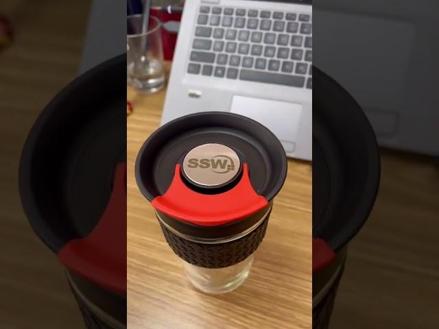 Real sample from cup supplier - custom SSW logo
