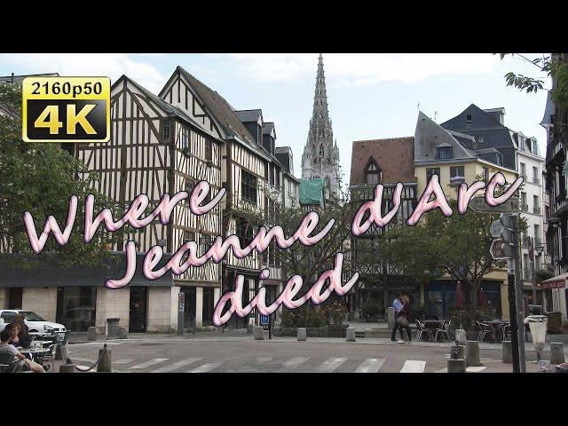 Rouen, a walk through the historic center - France 4K Travel Channel