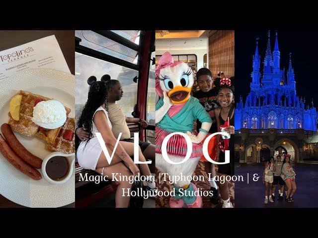 DISNEY WORLD VLOG PT2: magic kingdom | typhoon lagoon | Hollywood studios | family vacation