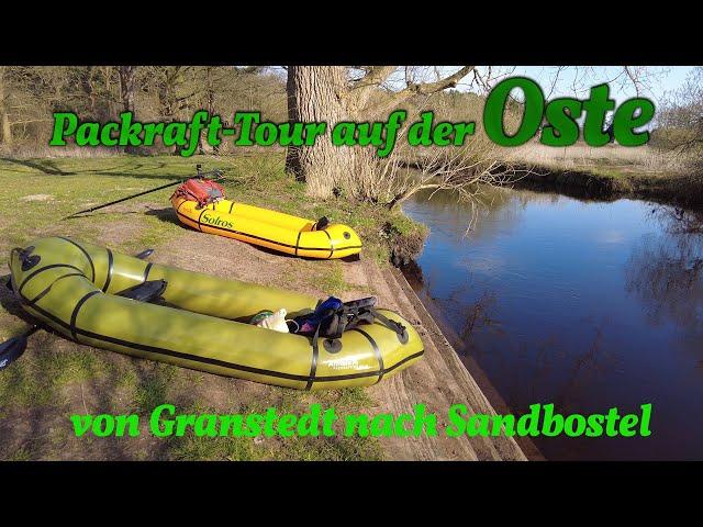 Mit dem Packraft auf der Oste zwischen Granstedt und Sandbostel