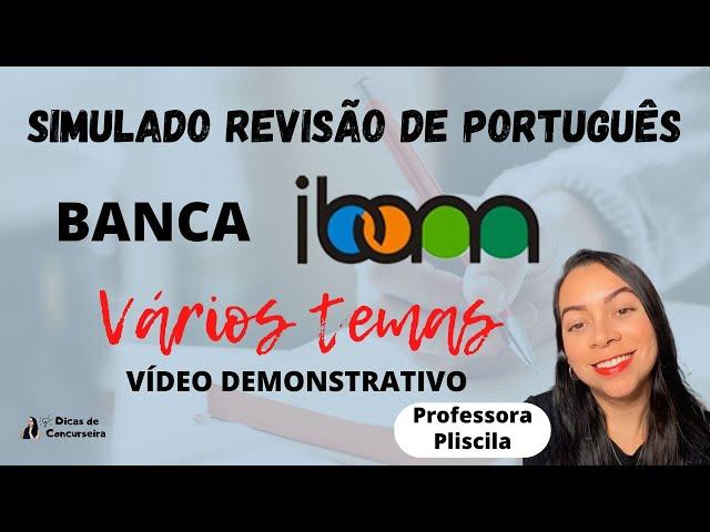 Questões IBAM de Português | Demonstrativo do NOVO Simulado de Revisão