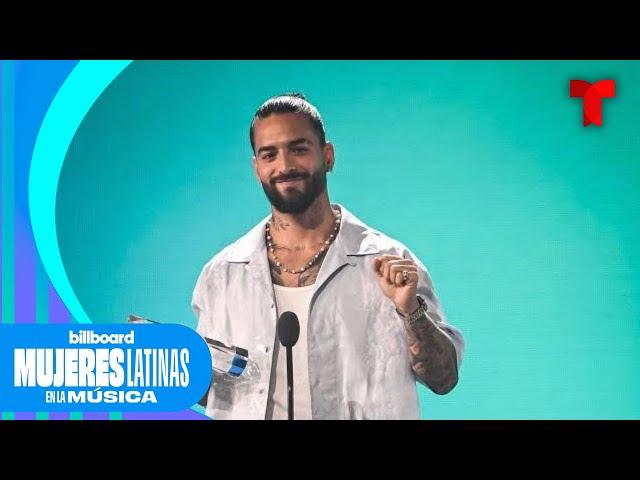 Maluma dedica emotivo mensaje a Shakira en pleno show | Billboard Mujeres Latinas en la Música