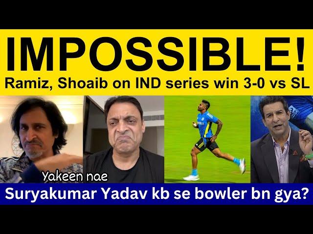 Wasim Akram latest on Suryakumar Yadav Captaincy vs SL | Pakistani Reaction, Ramiz, Shoaib Akhtar