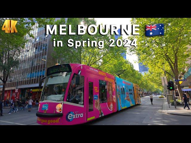 Melbourne Australia Virtual Tour in Spring 2024 4K Video