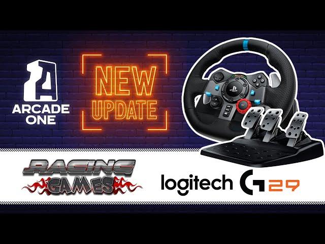 ARCADE ONE: NEW UPDATE - Part 1 Are the 140+ Racing Games Plug and Play with the Logitech G29 Wheel?