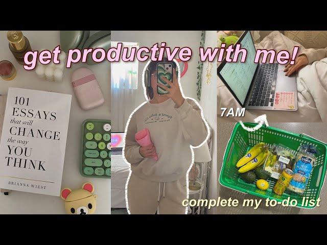 GET PRODUCTIVE WITH ME! complete my to-do list vlog ◡̈