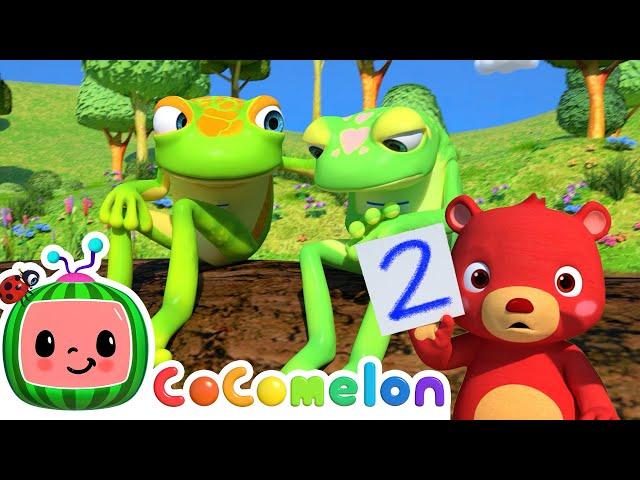 Five Little Speckled Frogs | CoComelon Furry Friends | Animals for Kids