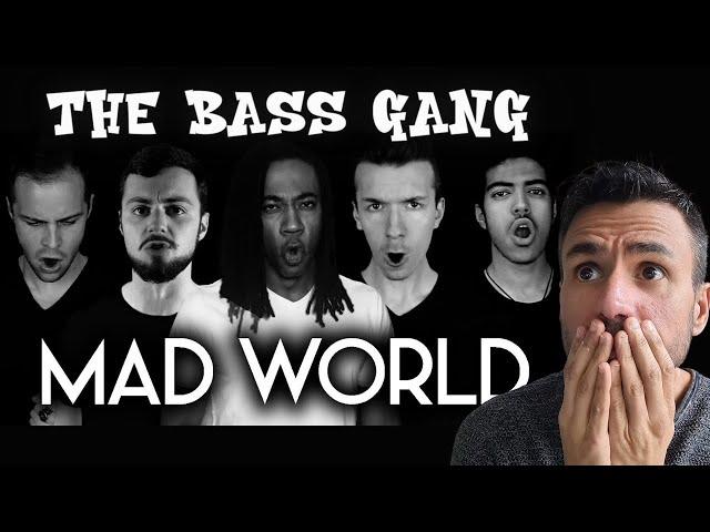 The Bass Gang - MAD WORLD (REACTION) Bass Singers Cover ft. Elliott Robinson