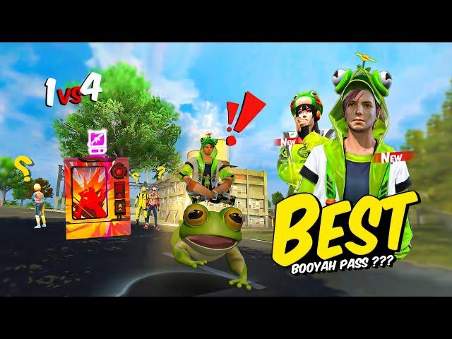 New S15 Booyah Pass with Best Bundle, Funny Emote & Many More  Op 1 Vs 4 Gameplay  Free Fire