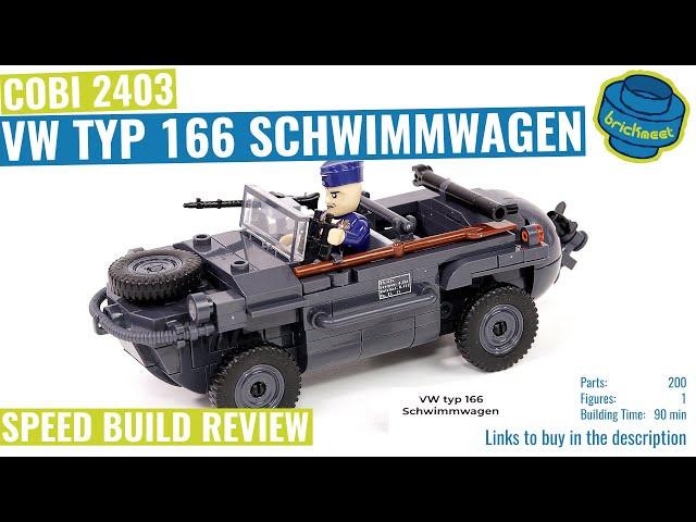 COBI 2403 VW TYP 166 Schwimmwagen - Speed Build Review