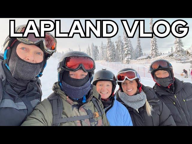 LAPLAND VLOG | Christmas in Finland | Family Skiing Trip in Log Cabin