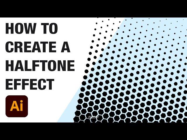 SUPER EASY Halftone effect | Illustrator CC tutorial