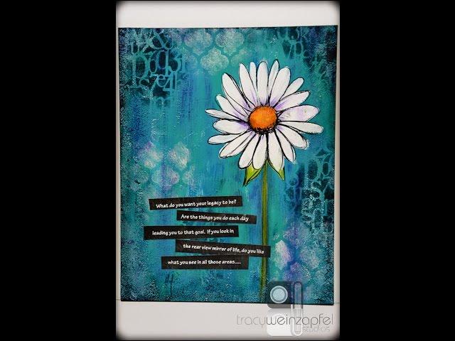 Mixed Media Monday 8/22/16 with Tracy Weinzapfel - Petal Palooza