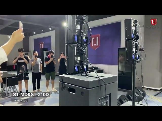 T.I Pro Audio active array column sound system test video