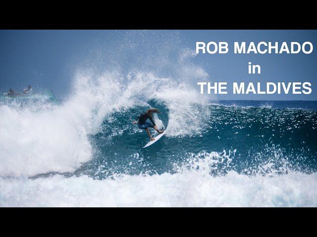 Rob Machado surfing in the Maldives