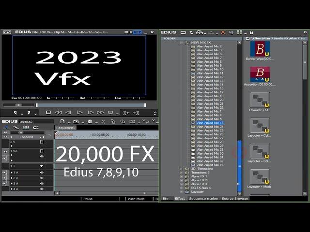 New FX Edius All 20,000 EFFECT Edius 7 8 9 10 x