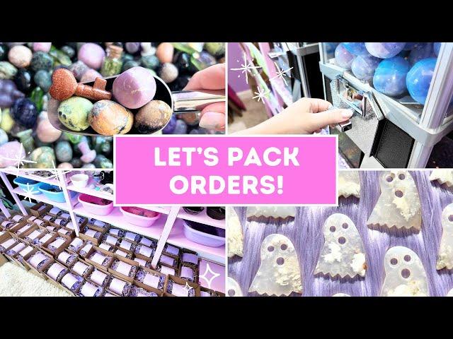  STUDIO VLOG  Packing orders! / Crystals, pins & mystery machines / Small business day in the life