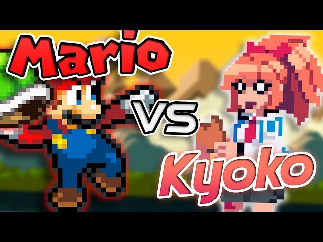 Mario Vs Kyoko [Bash] (Sprite Animation) | BlazenBros