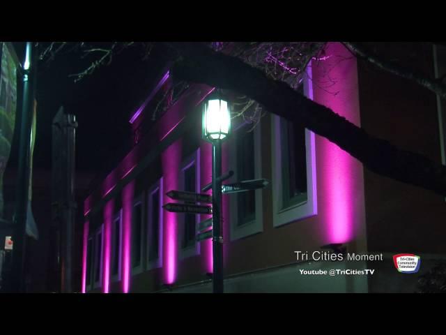 Poco City Hall - Pink Lights for Anti Bullying Day - Tri Cities Moment