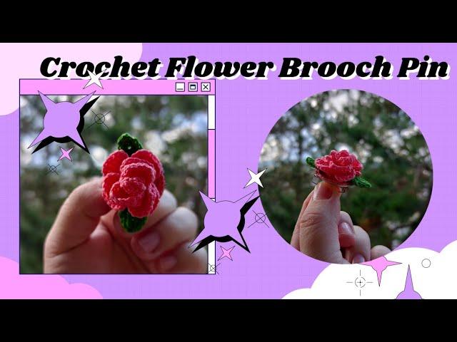 Vlog 77.How to Make DIY Brooch Pin|Crochet Flower Brooch Pin