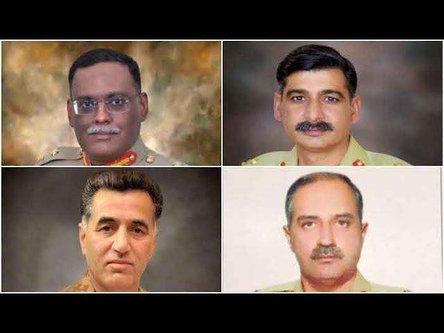 4 Pakistan Army major generals promoted to the rank of lieutenant general