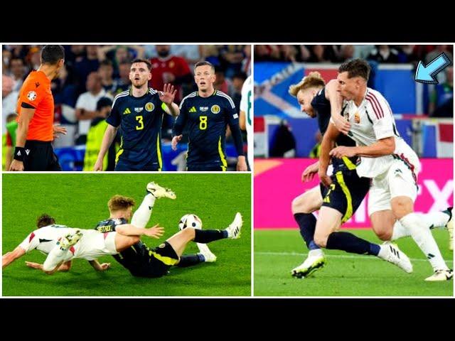 Scotland denied penalty vs Hungary Stuart Armstrong was brought down by Willi Orban