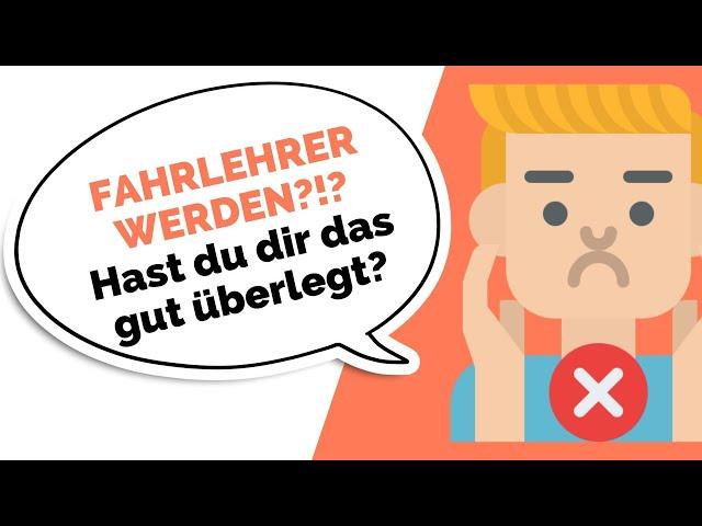 Fahrlehrer werden - Hast du dir das gut überlegt?