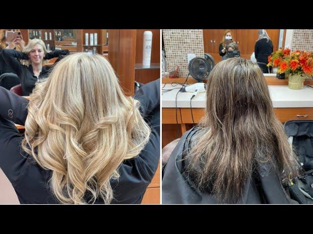 BLONDE ‍️ HIGHLIGHTS HAIR SALON VLOG - MOMMY VLOG - MOMMY AND BABY VLOG