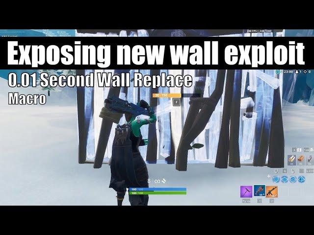 Exposing New Wall Replace Exploit/Method Fortnite (Macro)(Steal Any Wall)